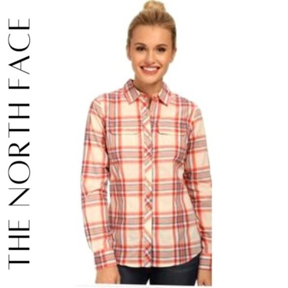 The North Face Plaid Baylyn Cotton Button Down Size Small